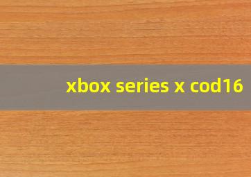 xbox series x cod16